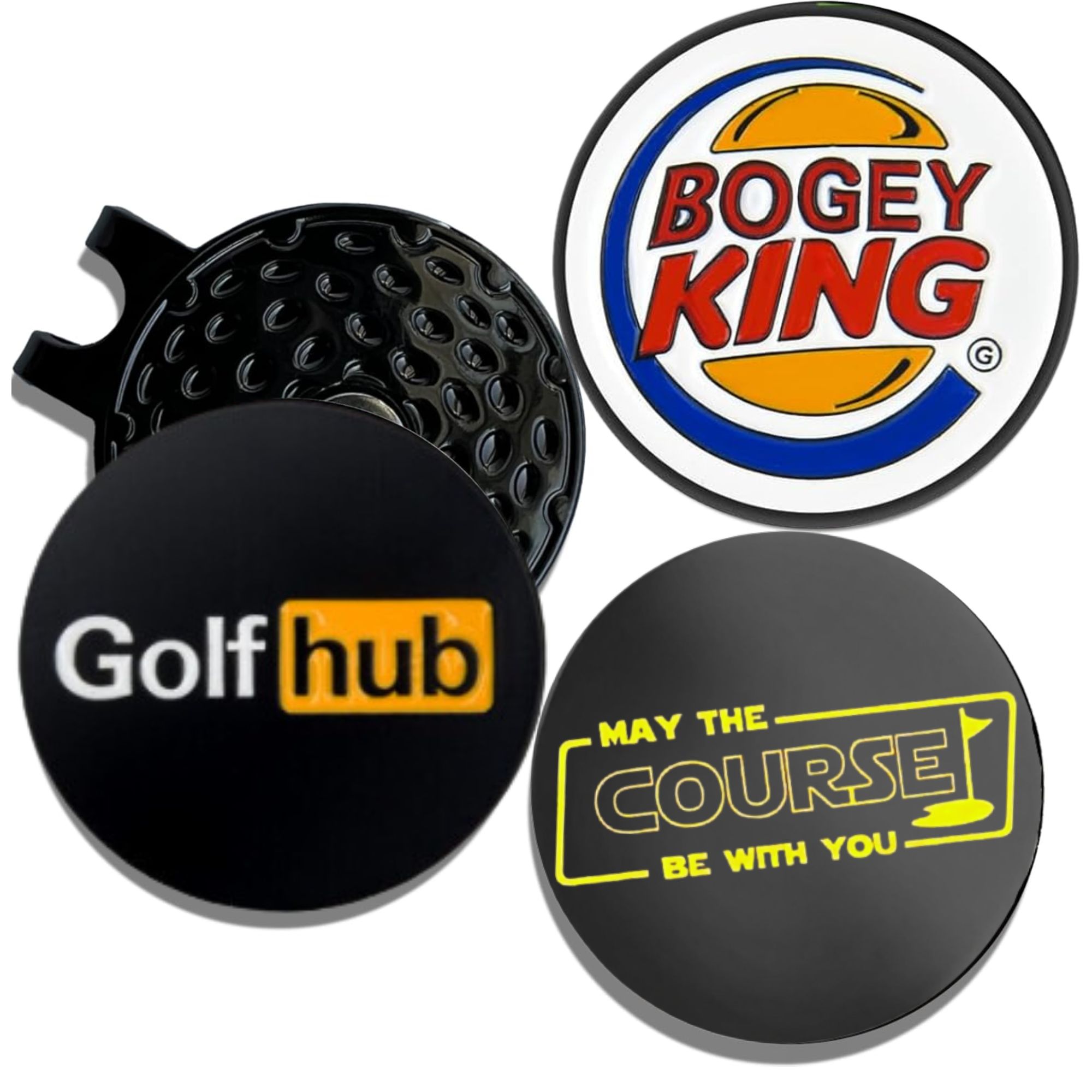 Women'S Golf Accessories - 3 Marcadores Divertidos para Pelotas de
