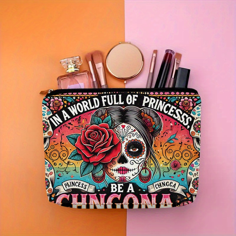 Women Accessories Box - Una bolsa de cosméticos con flores