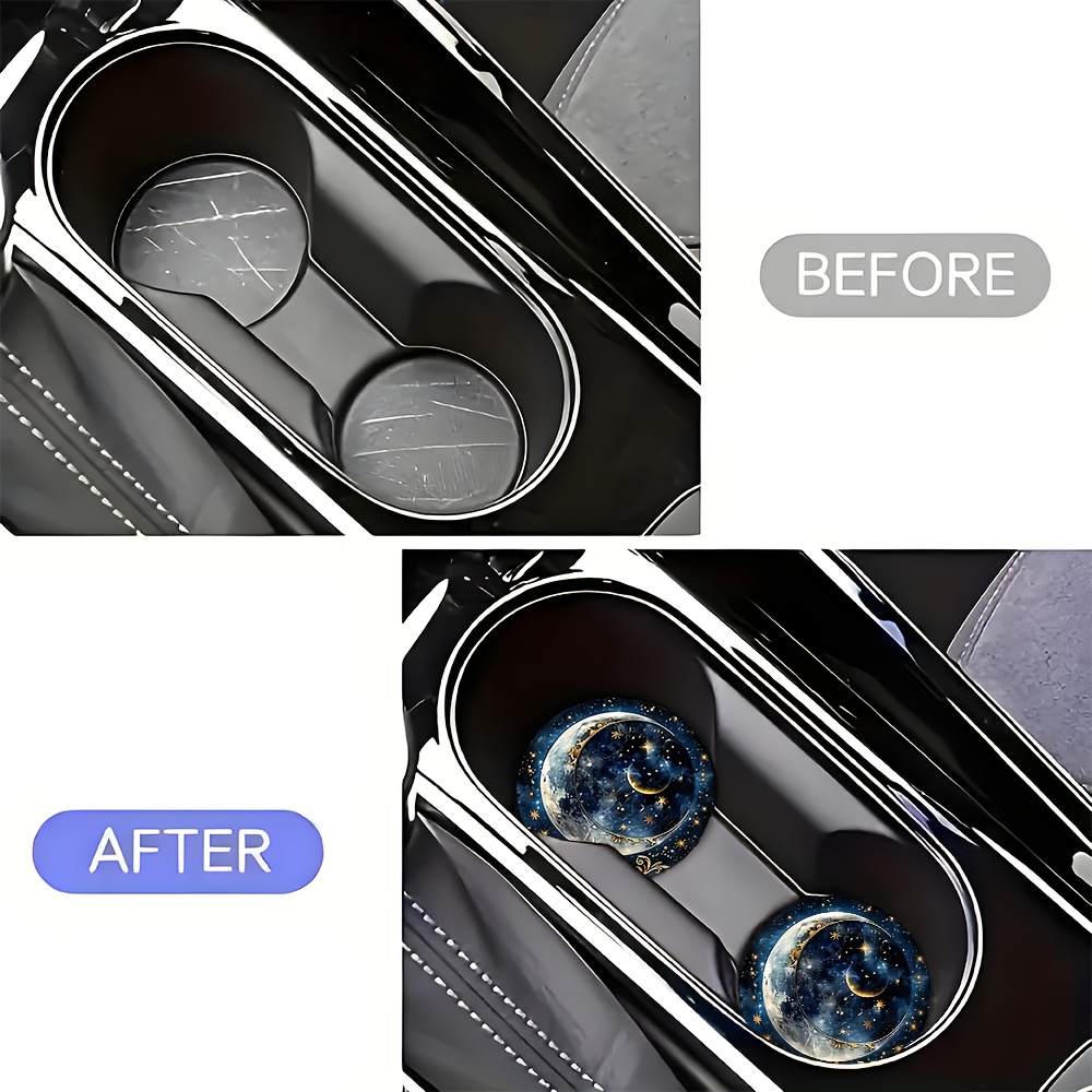 2 posavasos para coche con dis - Women Accessories Box reseña y precio