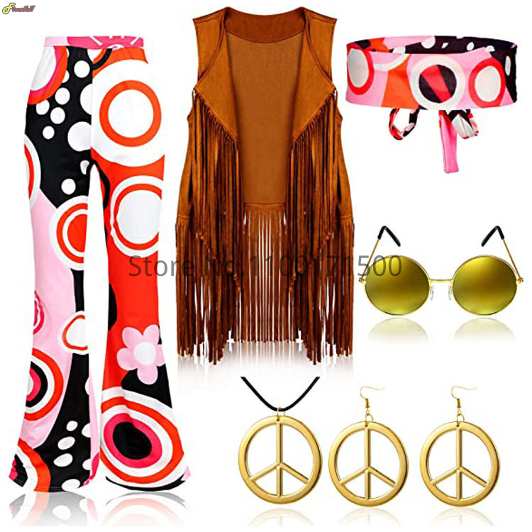 Disfraz Hippie de Halloween pa - Women'S Accessories In The 70S reseña y precio