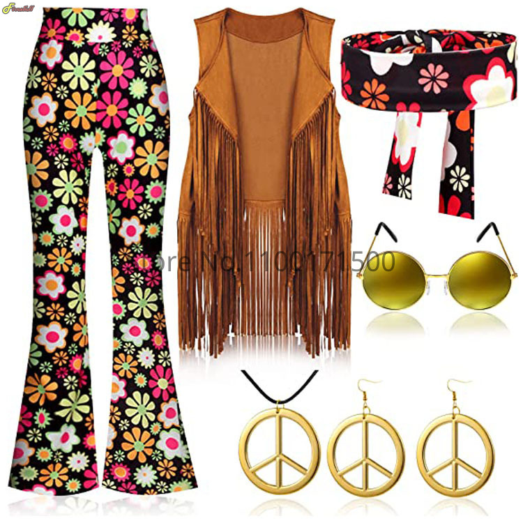 Disfraz Hippie de Halloween pa - Women'S Accessories In The 70S reseña y precio