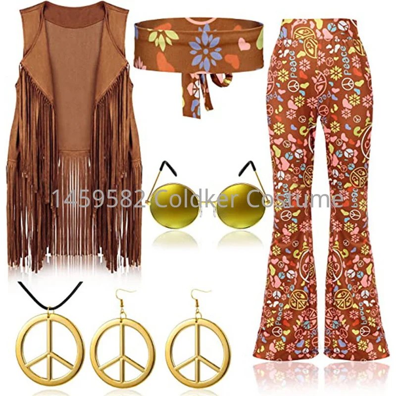Disfraz Hippie para mujer, fie - Women'S Accessories In The 70S reseña y precio