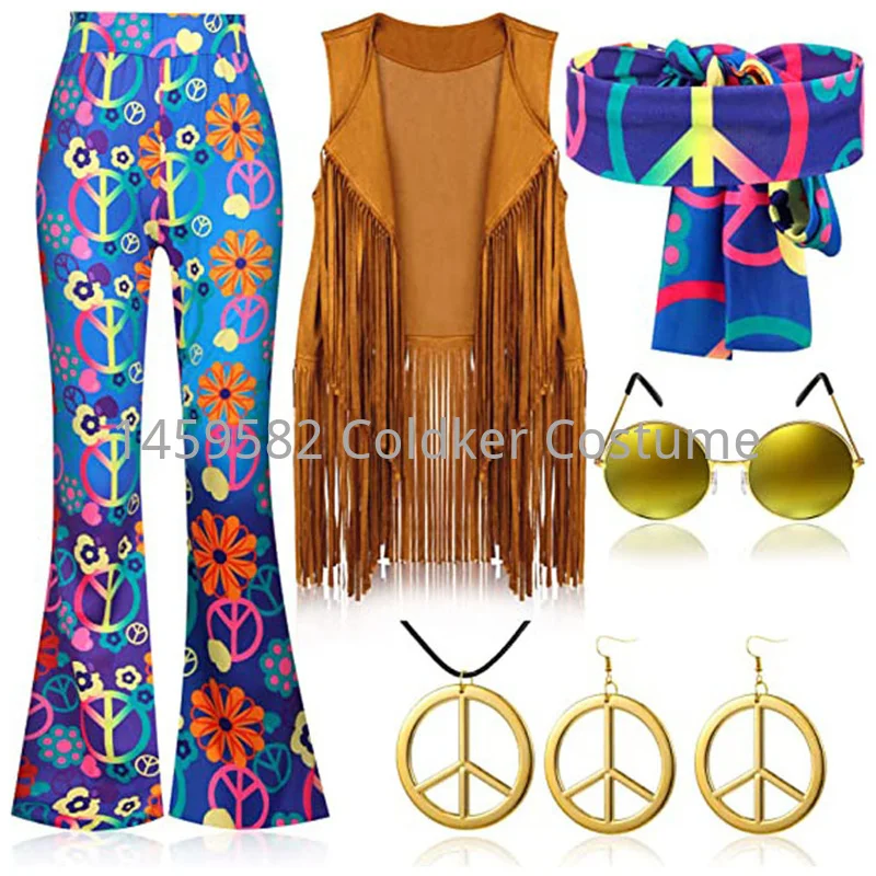 Disfraz Hippie para mujer, fie - Women'S Accessories In The 70S reseña y precio