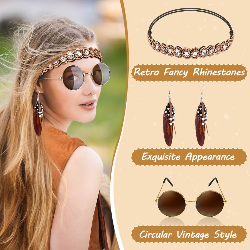 5 piezas de accesorios de disf - Women'S Accessories In The 70S reseña y precio