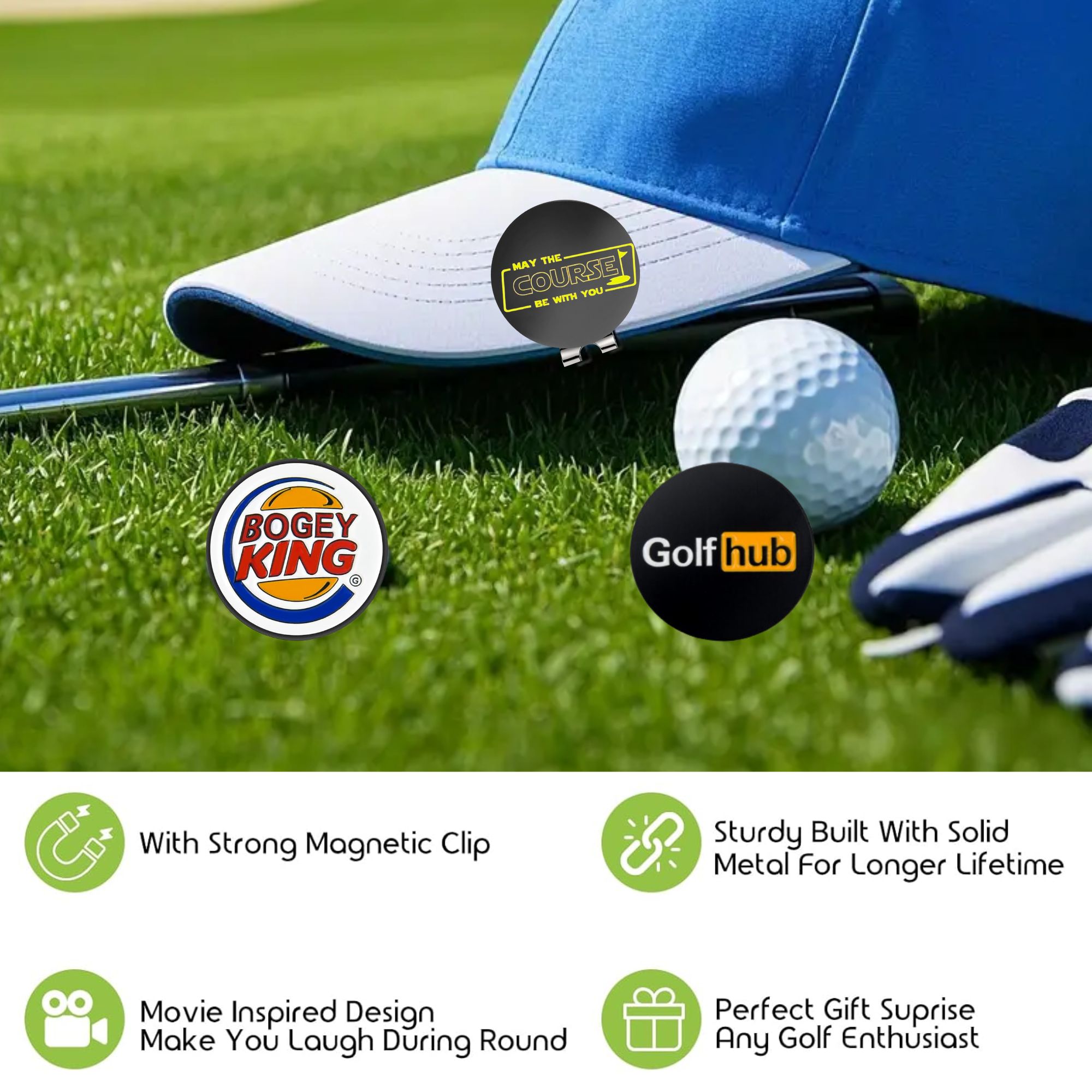 3 Marcadores Divertidos para P - Women'S Golf Accessories reseña y precio