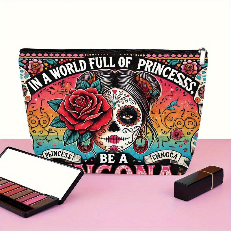 Una bolsa de cosméticos con fl - Women Accessories Box reseña y precio