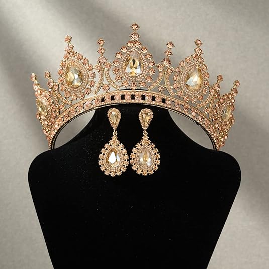 Corona verde de Reina barroca  - Women Accessories Dropshipping reseña y precio